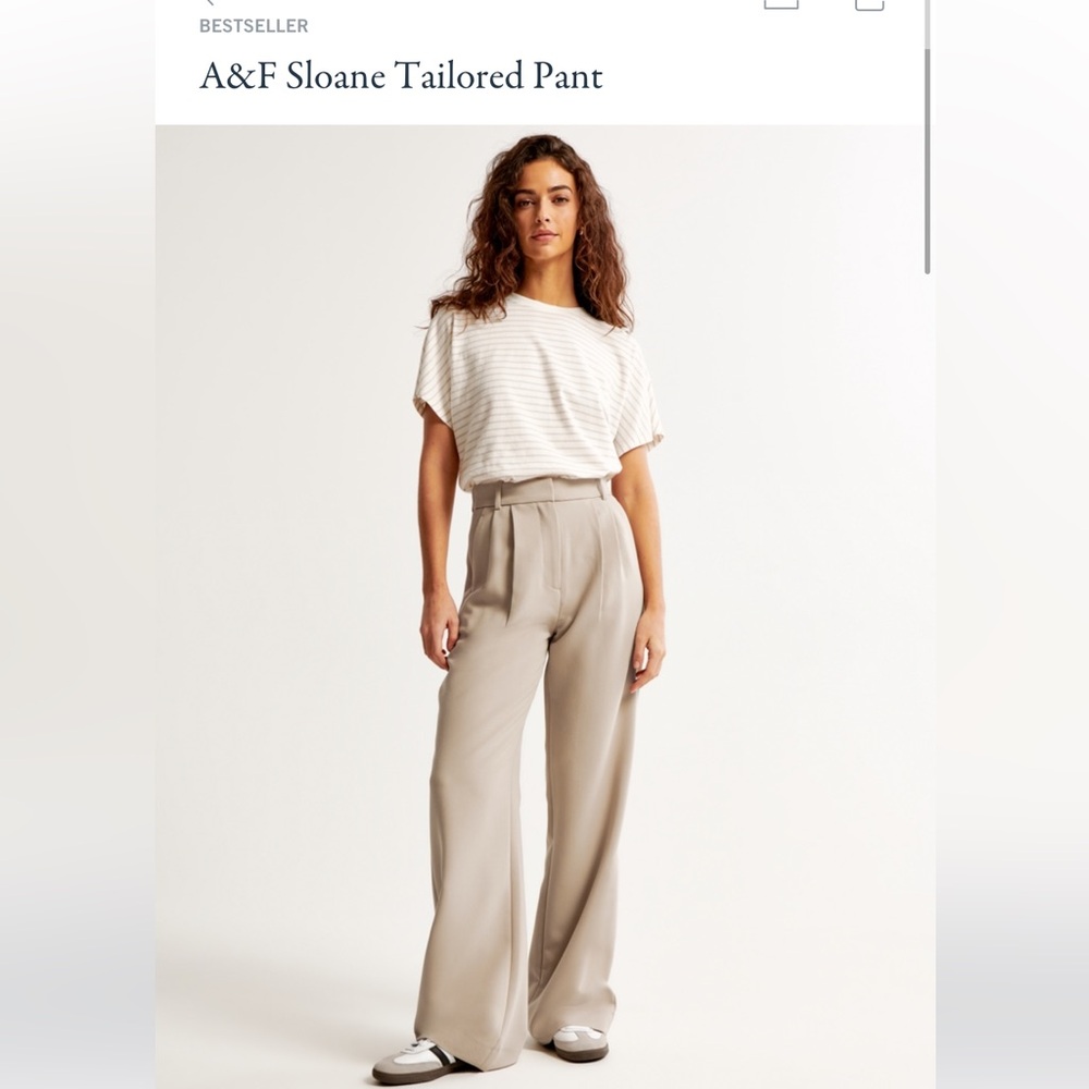A&F Sloane Tailored Pant in Grey